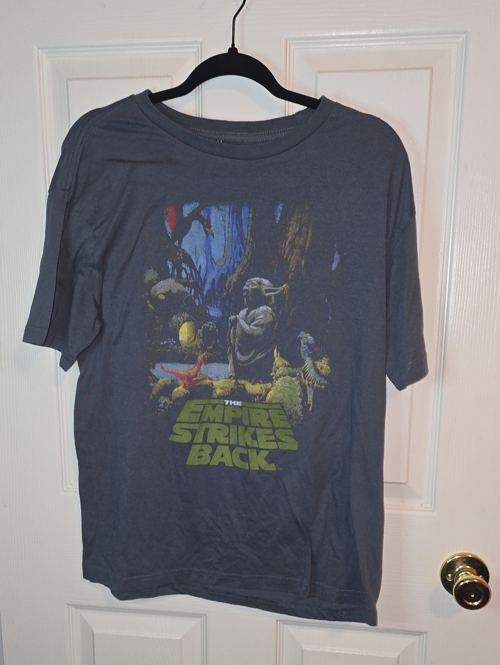 Star Wars Short Sleeve Tee - Dark Gray with Multicolor Graphic